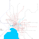 Carte du métro a Melbourne