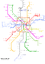 Moscow metro kaart - OrangeSmile.com
