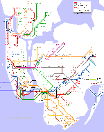 New York metro kaart - OrangeSmile.com