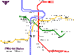 Metrokaart van Praag