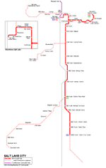 Salt Lake City metro kaart - OrangeSmile.com