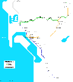 San Diego metro kaart - OrangeSmile.com