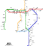 Santiago metro kaart - OrangeSmile.com