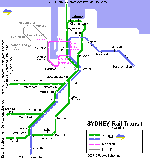 Sydney metro kaart - OrangeSmile.com