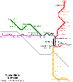 Tunis metro kaart - OrangeSmile.com