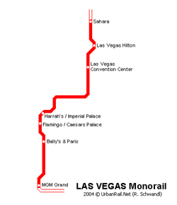 Map of metro in Las Vegas