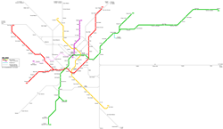 Milan metro map