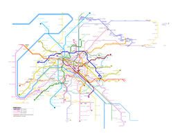 Map of metro in Paris