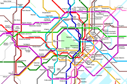 Map of metro in Tokyo