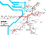 Carte des itinéraires de tram Anvers