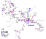 Carte des itinéraires de tram Bochum