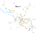 Carte des itinéraires de tram Dresde