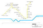 Carte des itinéraires de tram Murcie