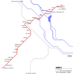 Carte des itinéraires de tram Nancy