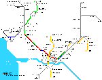 Carte des itinéraires de tram Porto