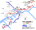 Carte des itinéraires de tram Rotterdam