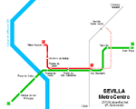 Sevilla tram kaart - OrangeSmile.com