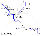 Carte des itinéraires de tram Sheffield