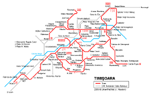 Carte des itinéraires de tram Timisoara