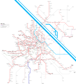Carte des itinéraires de tram Vienne