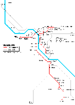 Carte des itinéraires de tram Würzburg