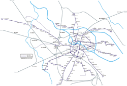 Tram map of Wroclaw