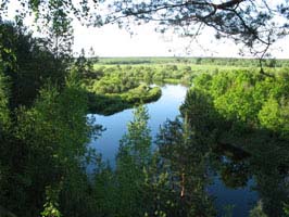 view from the high bank