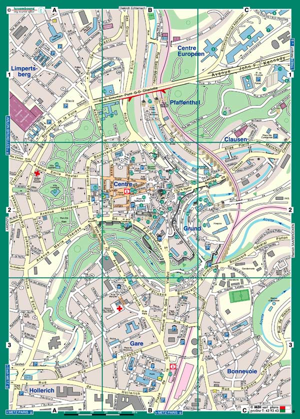 Детальная Карта Люксембурга - Скачать или Увеличить
