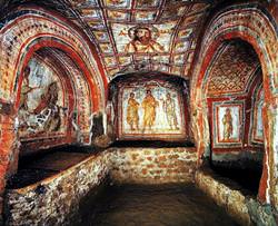 Die Katakomben von San Sebastiano, Italien