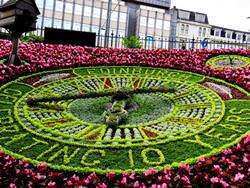 Flower Clock in Edinburgh, Scotland