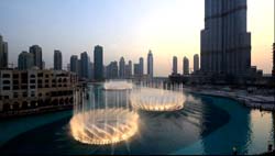 Fountains in Dubai, United Arab Emirates