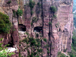 Guoliang Bergtunnel, China