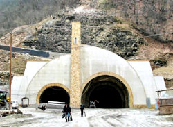 Lotschberg Tunnel, Schweiz