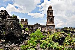 San Juan Parangaricutiro Church, Mexico