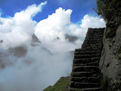 Treppe nach Machu Picchu, Peru