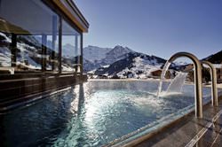 Swimming pool at Cambrian Hotel, Switzerland