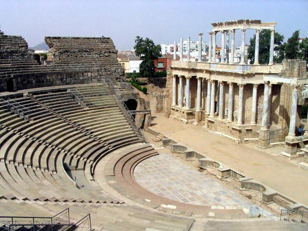 Amphitheater in Merida, Spanien