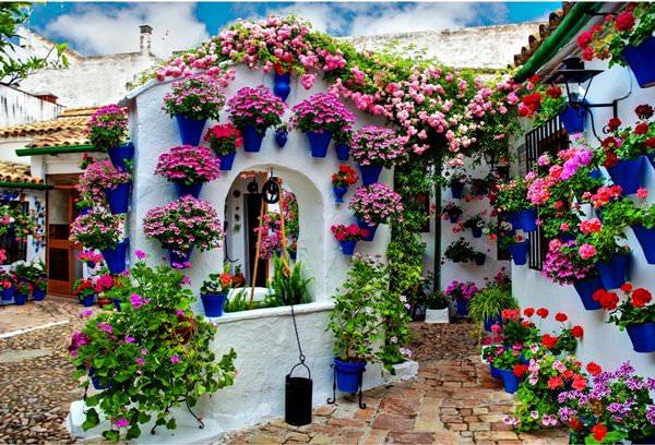 Floral House in Cordoba, Spain