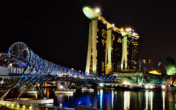 Puente de Hélice, Singapur