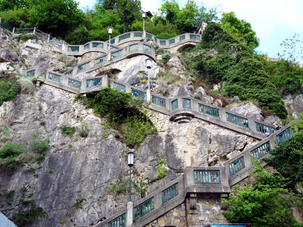 Treppe auf Schlossberg, Österreich