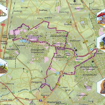 Drente Bos fietsroute